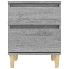Vidaxl Nočna omarica 2 kosa Siva sonoma 40x35x50 cm
