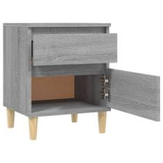 Vidaxl Nočna omarica 2 kosa Siva sonoma 40x35x50 cm