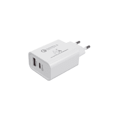 Maclean Polnilec za telefon MCE485W 1x USB QC, 1x USB-C PD 20W