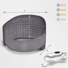 Tresko Grelna blazina za trebuh in hrbet Temno siva