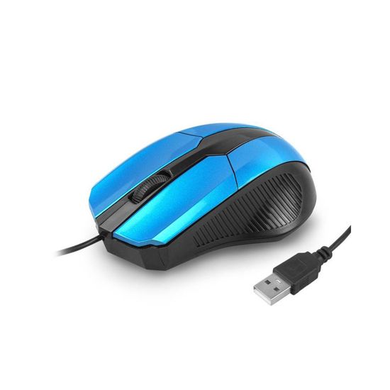 LTC Računalniška miška žična USB modra