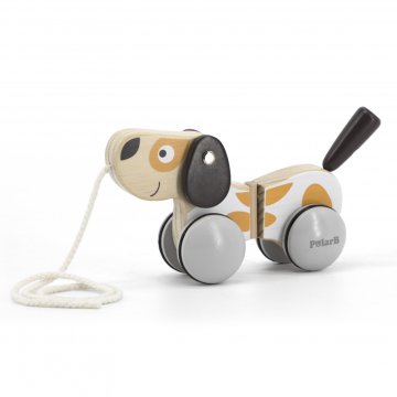 Viga Toys Leseni pes za vleko