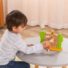 Viga Toys Lesena arkadna igra Padajoči želod Puzzle