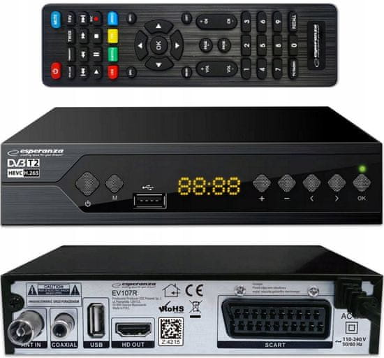 Esperanza Dekoder DVB-T2 H.265/HEVC