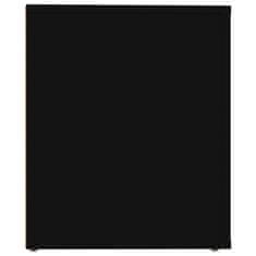 Greatstore Nočna omarica črna 50x39x47 cm