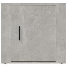 Vidaxl Nočna omarica betonsko siva 50x39x47 cm