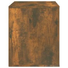Vidaxl Nočna omarica dimljeni hrast 50x39x47 cm