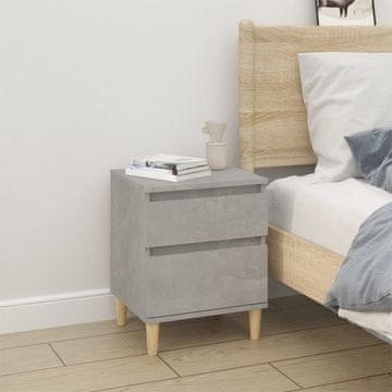 Vidaxl vidaXL Nočna omarica betonsko siva 40x35x50 cm
