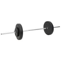 Vidaxl Daljša in krajša palica z utežmi 60 kg