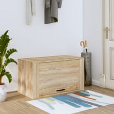 Vidaxl Stenska omarica za čevlje sonoma hrast 70x35x38 cm inžen. les