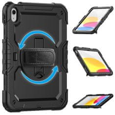 Tech-protect Solid 360 ovitek za iPad 10.9'' 10gen 2022 / 11'' 11gen 2025, črna