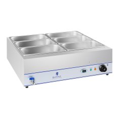 Royal Catering Bemar vodni grelnik s pipo 6 x GN 1/3 2000 W 230 V Royal Catering