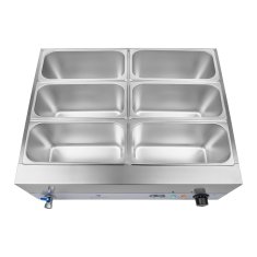 Royal Catering Bemar vodni grelnik s pipo 6 x GN 1/3 2000 W 230 V Royal Catering