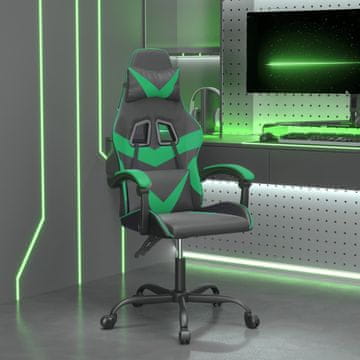 Vidaxl vidaXL igralni stol, črno-zelen, umetno usnje