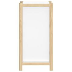 Vidaxl Komoda bela 62x38x75 cm inženirski les