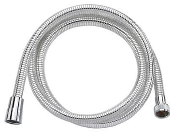 AQUALINE AQUALINE Plastična Tuš Cev, 150cm, Krom/Bela