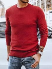 Dstreet Moški klasičen pulover Prihodnost bordo XL