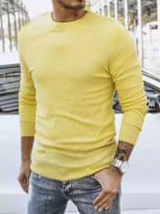 Dstreet Moški klasičen pulover Pijte rumena M