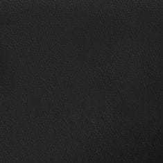 Vidaxl Vzmetnica z žepkasto vzmetjo črna 120x190x20 cm umetno usnje