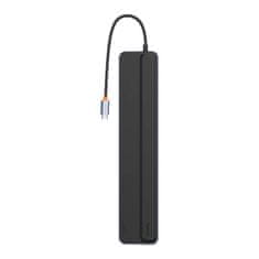 BASEUS Vozlišče HUB 11v1 EliteJoy Gen2 serije USB-C na 3xUSB 3.0 + USB 2.0 + USB-C PD + USB-C + RJ45 + HDMI + jack 3,5 mm + SD/TF (siva)