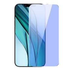 BASEUS Kaljeno steklo z modrim svetlobnim filtrom 0,3 mm za iPhone 14/13/13 Pro (2 kosa)