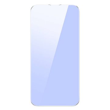 BASEUS Kaljeno steklo z modrim svetlobnim filtrom 0,3 mm za iPhone 14 Pro (2 kosa)