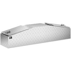 MSW Aluminijasta transportna orodjarna skrinja z zaklepom 280 l 177 x 40 x 40 cm