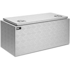 MSW Aluminijasta transportna orodjarna skrinja z zaklepom 119 l 91 x 45 x 44,5 cm