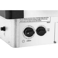 Uniprodo Električni savna peč z vgrajenim krmiljenjem 9-13 m3 do 110 °C 400 V 9 kW srebrno-črna