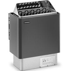 Uniprodo Električna savna peč 8-12 m3 do 110 °C 400 V 8 kW črno-srebrna