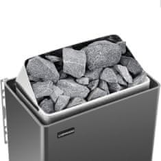 Uniprodo Električna savna peč 8-12 m3 do 110 °C 400 V 8 kW črno-srebrna