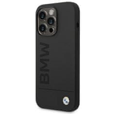 Bmw etui bmhmp14xslblbk iphone 14 pro max 6,7; črno/črno trdo ohišje silicone signature logo magsafe
