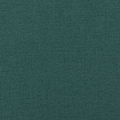 Vidaxl Klop z blazinami temno zelena 113x64,5x75,5 cm blago