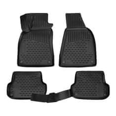 SCOUTT Gumijaste preproge z dvignjenim robom za Audi A4 (B6), 2000-2007, Sedan, 4ks