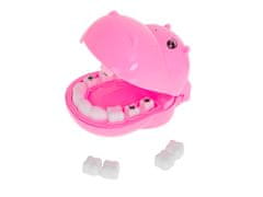 Ikonka Zobozdravstveni medicinski komplet hipopotamec roza