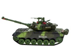 WOWO RC Tank na daljinsko upravljanje - RC Tank Big War 9995 na daljinsko upravljanje 2,4 GHz - zelena