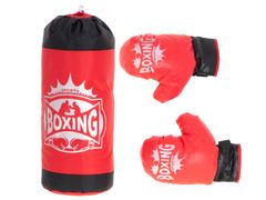 Ikonka Boksarska vreča in rokavice boksarski komplet