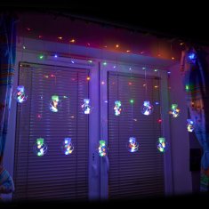 WOWO LED viseče kroglične luči - 3m LED viseče kroglične luči 108LED večbarvne s priključkom - 8 načinov osvetlitve