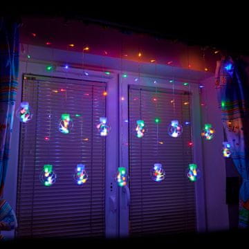 WOWO LED kroglične luči za zavese - 3m LED kroglične luči za zavese - 108LED večbarvne