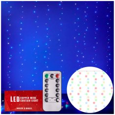 WOWO LED luči na nizu - večbarvne LED luči na nizu 3 x 3 m z USB in daljinskim upravljalnikom