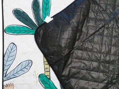 WOWO Podloga za piknik na plaži - Podloga za piknik na plaži z motivom palme 150x200 - idealna za kampiranje
