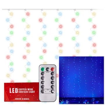 WOWO LED luči na nizu - večbarvne LED luči na nizu 3 x 3 m z USB in daljinskim upravljalnikom