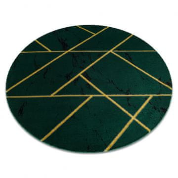 eoshop Koberec okrogel EMERALD exclusive 1012 glamur, eleganten marmor, geometrijska steklenica zelena / zlata ( - Velikost: krog 120 cm)