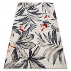 eoshop Moderna preproga MUNDO E7181 leaves outdoor beige / blue ( - Velikost: 200x290 cm)