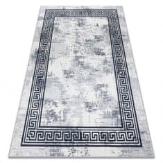 eoshop ANDRE pralna preproga 1189 Marmor, grška protizdrsna - črna / bela ( - Velikost: 120x170 cm)