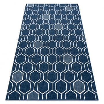 eoshop Preproga SPRING 20404994 Šestkotni sisal, zanka - modra ( - Velikost: 120x170 cm)