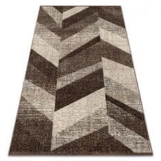 eoshop Preproga FEEL 5673/15044 FISH BONE brown / beige / cream ( - Velikost: 120x170 cm)