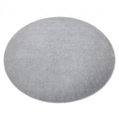 eoshop Moderna okrogla preproga LATIO 71351060, pralna, srebrna ( - Velikost: krog 200 cm)