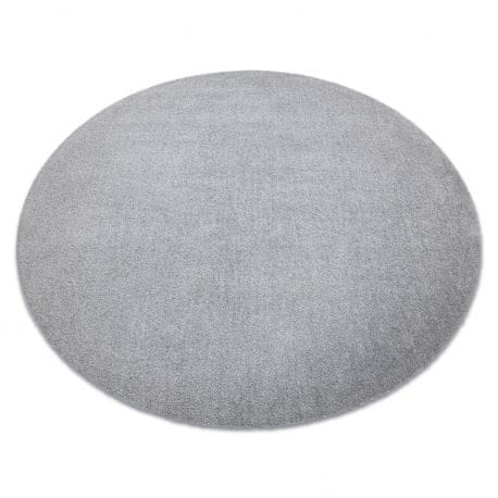 eoshop Moderna okrogla preproga LATIO 71351060, pralna, srebrna ( - Velikost: krog 200 cm)