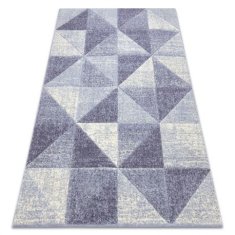 eoshop Preproga FEEL 5672/17944 Trikotniki bež/vijolična ( - Velikost: 140x190 cm)